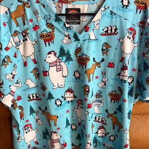 B cool like winter scrub top XL